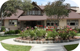 Map and photo of La Fetra Senior Center in Glendora California