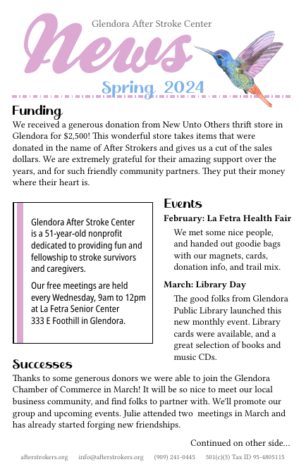 2024 1st Quarter Newsletter